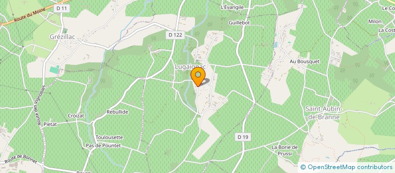 localisation de l'entreprise SO RE CO  LUGAIGNAC