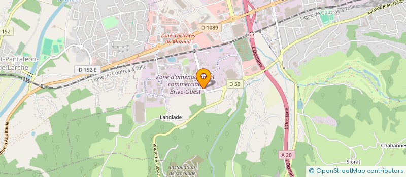 localisation de l'entreprise SO REC FER SOCIETE DE RECUPERATION DE FERRAILLES  BRIVE-LA-GAILLARDE