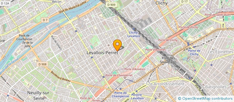 localisation de l'entreprise SO'RENOV à LEVALLOIS-PERRET