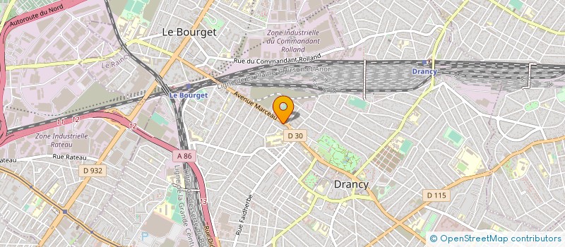 localisation de l'entreprise SO ! RENT à DRANCY