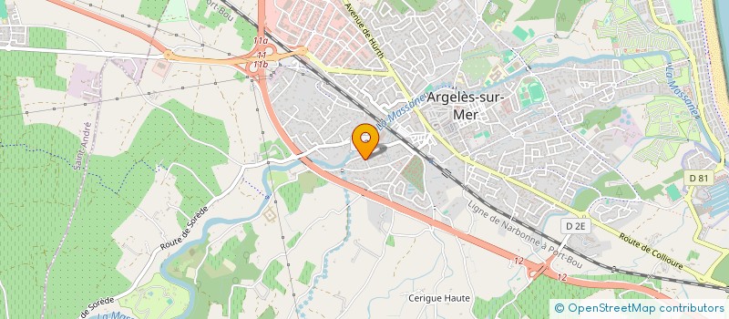 localisation de l'entreprise SO RO KRIS  ARGELES SUR MER