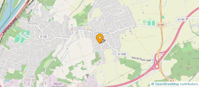 localisation de l'entreprise SO'ROND  COMMUNAY