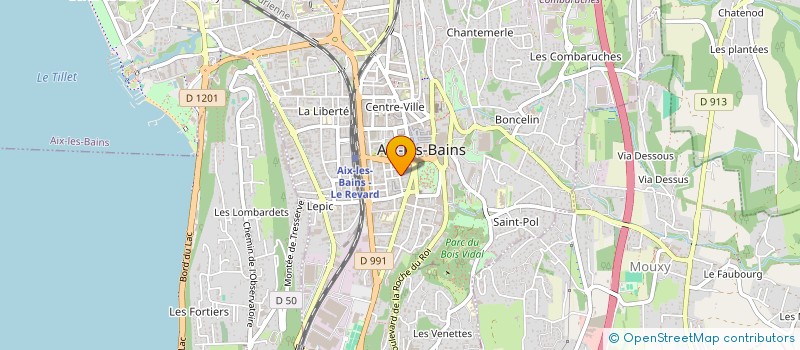 localisation de l'entreprise SO.SA.SER à AIX-LES-BAINS