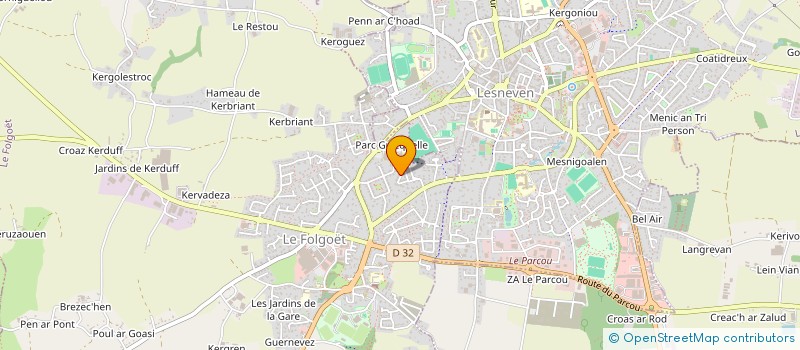 localisation de l'entreprise SO SHOES  LE FOLGOET