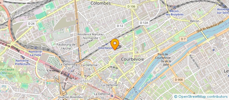 localisation de l'entreprise SO SHUTTLE à COURBEVOIE