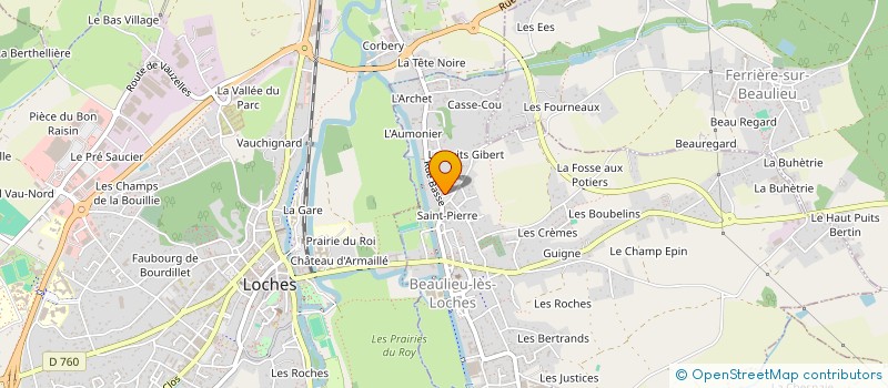 localisation de l'entreprise SO & SO  BEAULIEU-LES-LOCHES