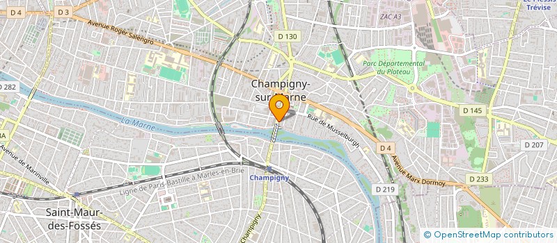 localisation de l'entreprise SO SOCIAL à CHAMPIGNY-SUR-MARNE