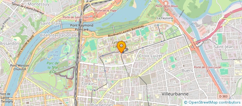 localisation de l'entreprise SO SPONGE  VILLEURBANNE