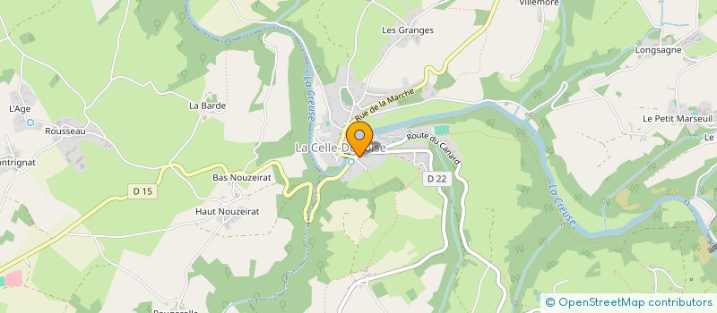 localisation de l'entreprise SO TAPE à LA CELLE-DUNOISE