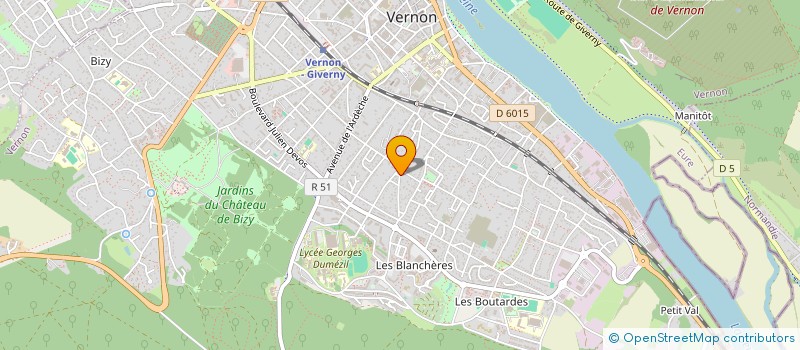 localisation de l'entreprise SO-TRA-PE S.A.S à VERNON