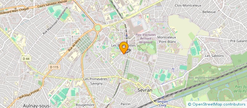 localisation de l'entreprise SO'TRANSPORTS à SEVRAN