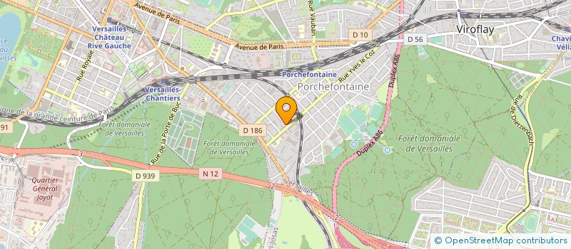 localisation de l'entreprise SO VER CO à VERSAILLES