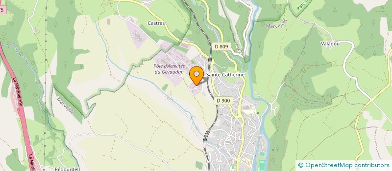 localisation de l'entreprise SO VI BAT  MARVEJOLS