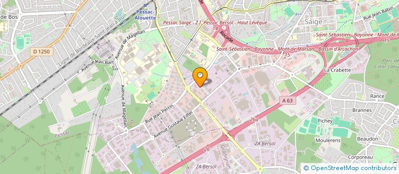 localisation de l'entreprise SO VIA GO  PESSAC