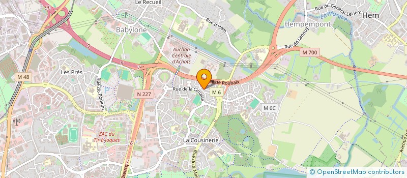 localisation de l'entreprise SO'Z à VILLENEUVE-D'ASCQ