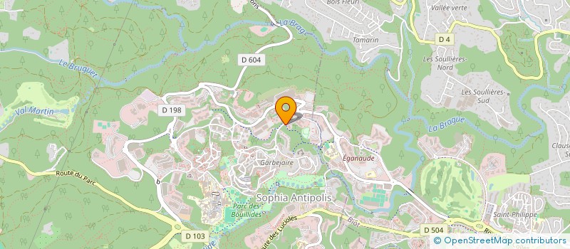 localisation de l'entreprise SOA à VALBONNE