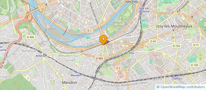 localisation de l'entreprise SOABA à ISSY LES MOULINEAUX
