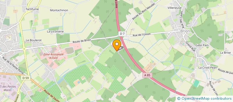 localisation de l'entreprise SOADE  BEAUFORT-EN-ANJOU