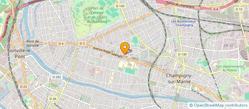 localisation de l'entreprise SOAHERY à CHAMPIGNY-SUR-MARNE