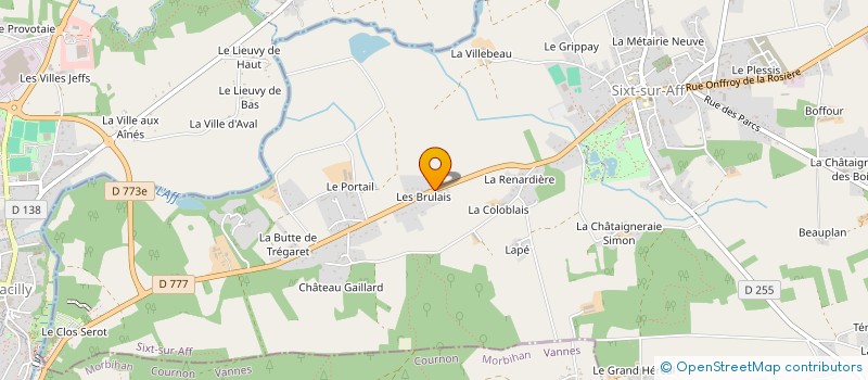 localisation de l'entreprise SOALMI  SIXT-SUR-AFF