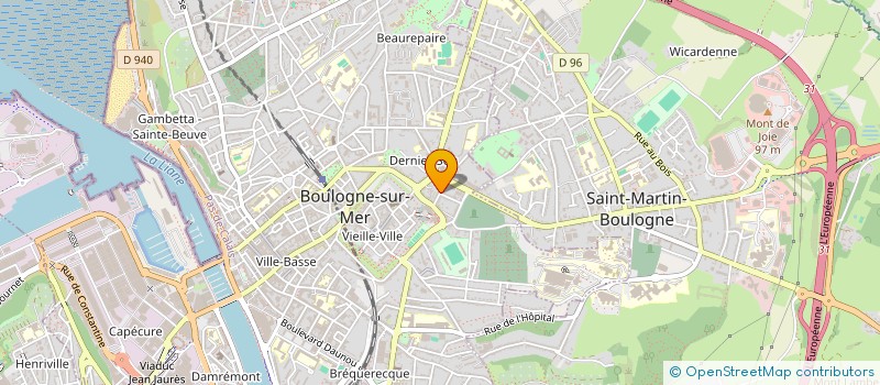 localisation de l'entreprise SOAM  BOULOGNE-SUR-MER