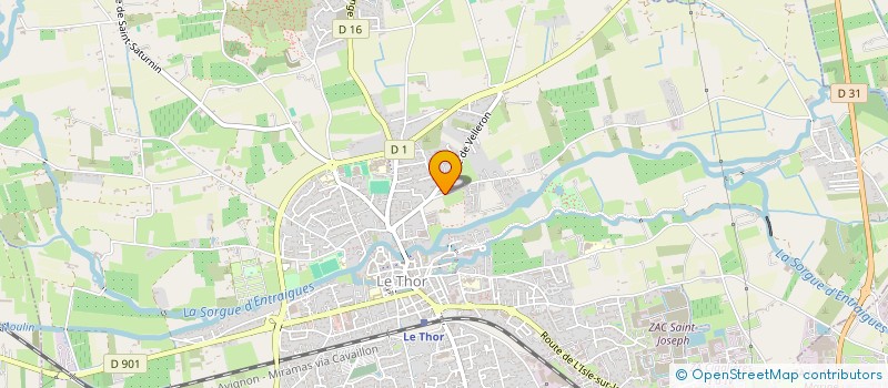 localisation de l'entreprise SOAM  LE THOR