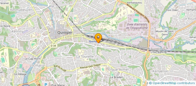 localisation de l'entreprise SOAM IMMO 1 à QUIMPER
