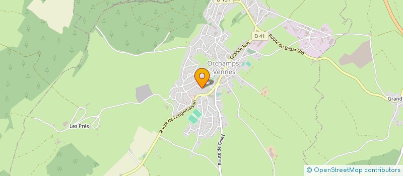 localisation de l'entreprise SOAN  ORCHAMPS-VENNES