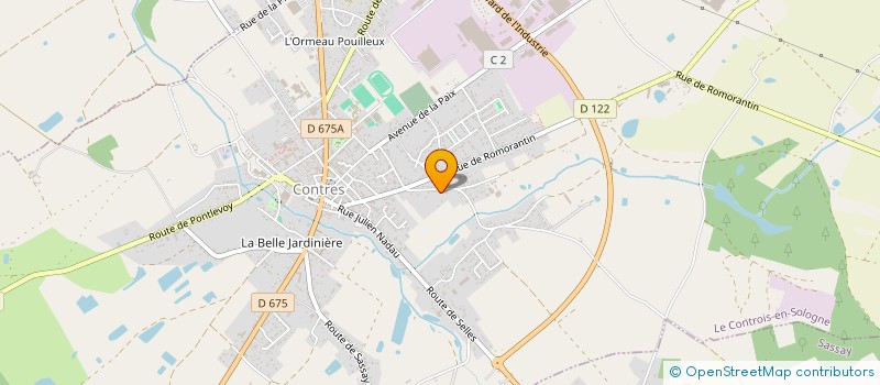 localisation de l'entreprise SOANAELEC à LE CONTROIS-EN-SOLOGNE