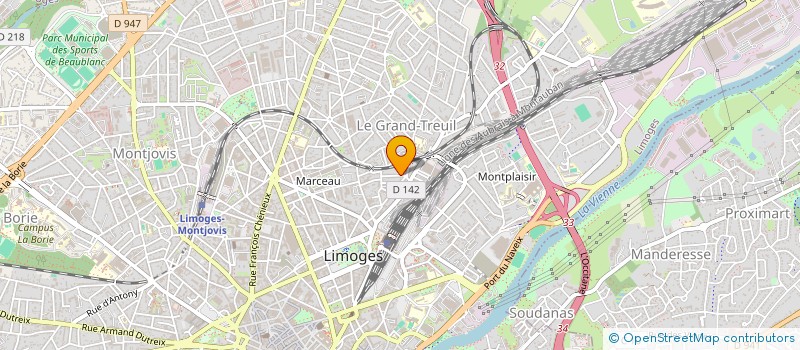 localisation de l'entreprise SOANDZO à LIMOGES