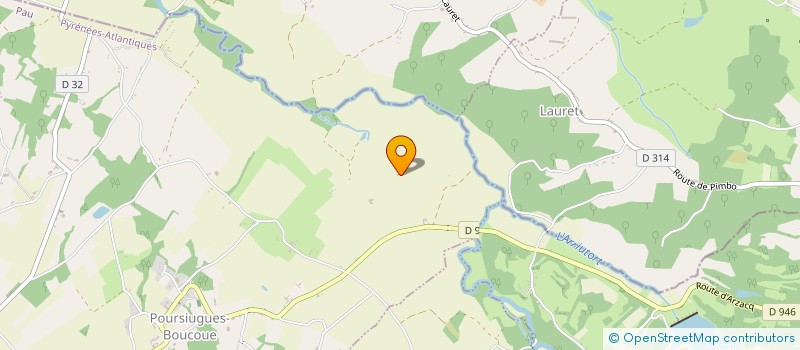 localisation de l'entreprise SOANIMAL  POURSIUGUES-BOUCOUE