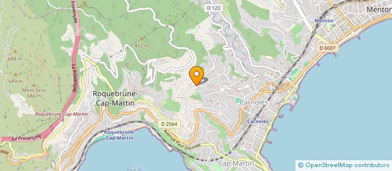 localisation de l'entreprise SOANNE à ROQUEBRUNE-CAP-MARTIN