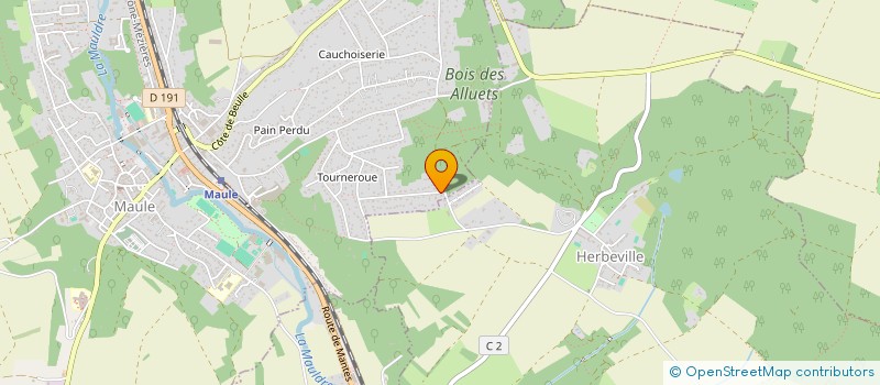 localisation de l'entreprise SOAPP SOCIAL  LES ALLUETS-LE-ROI