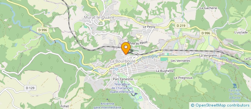 localisation de l'entreprise SOARES IMMO  LA BOURBOULE