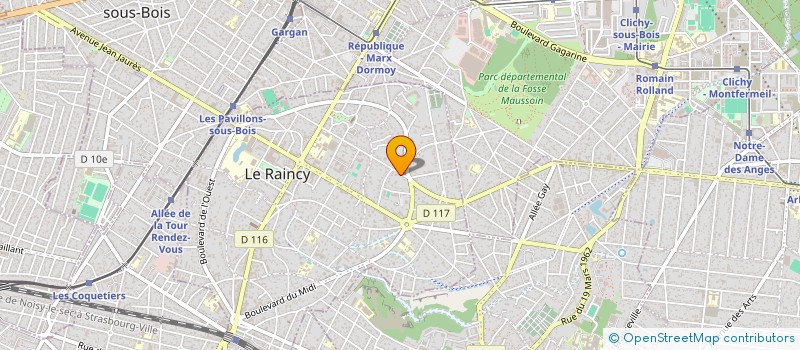 localisation de l'entreprise SOAZ DEVELOPPEMENT  LE RAINCY