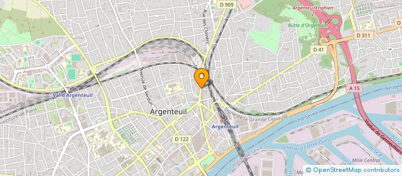 localisation de l'entreprise SOB  ARGENTEUIL