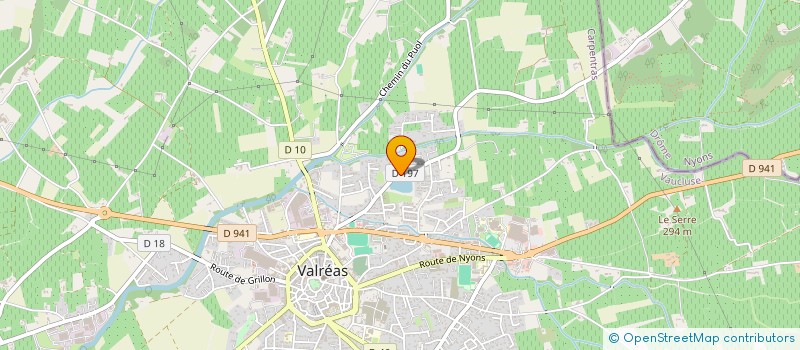localisation de l'entreprise SOBA à VALREAS