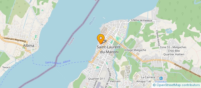 localisation de l'entreprise SOBA TERRASSEMENT à SAINT-LAURENT-DU-MARONI