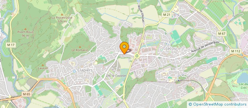 localisation de l'entreprise SOBAB  CLAPIERS