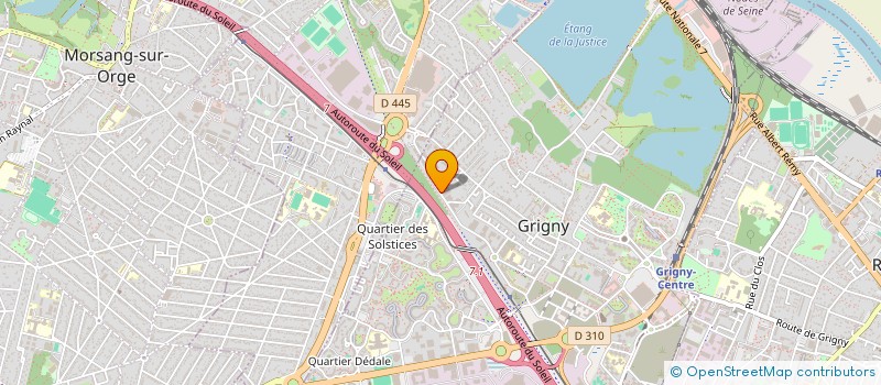 localisation de l'entreprise SOBAC CLOISONS à GRIGNY