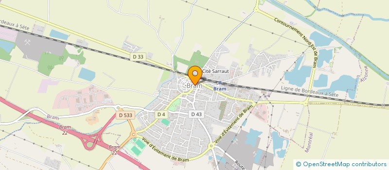 localisation de l'entreprise SOBADIS à BRAM