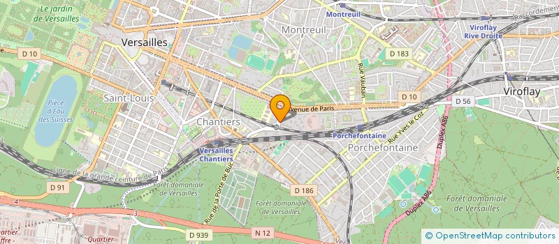 localisation de l'entreprise SOBAGEST à VERSAILLES