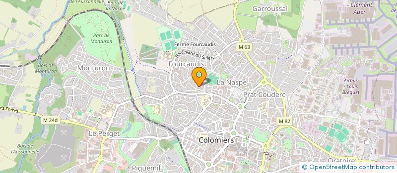 localisation de l'entreprise SOBAK - MEDIATION ANIMALE à COLOMIERS