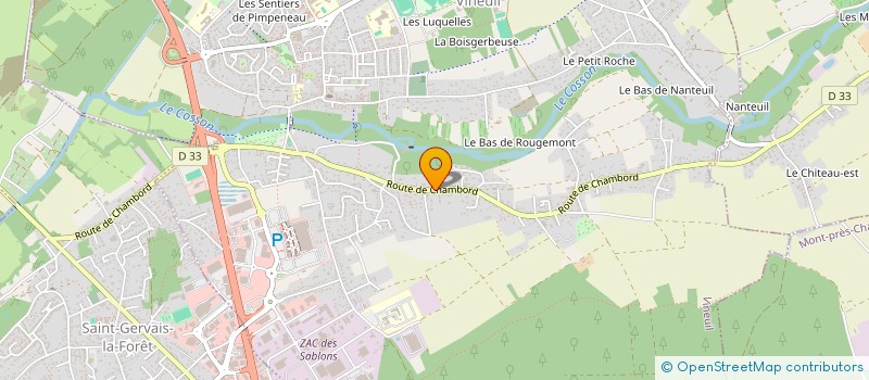 localisation de l'entreprise SOBAKO à VINEUIL