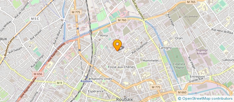 localisation de l'entreprise SOBANET à COURRIERES