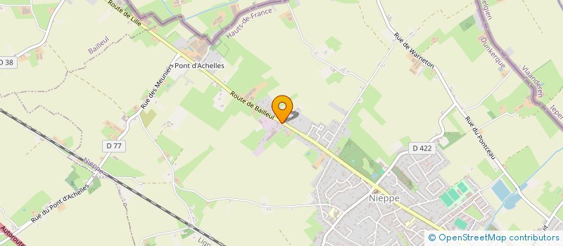 localisation de l'entreprise SOBANOR SOC à NIEPPE