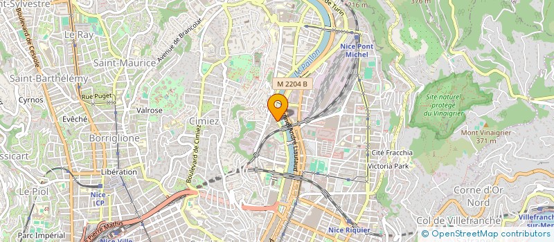 localisation de l'entreprise SOBAP à NICE