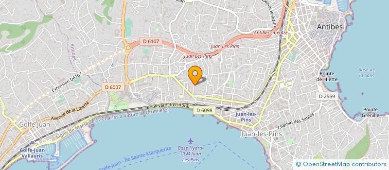 localisation de l'entreprise SOBAST à ANTIBES