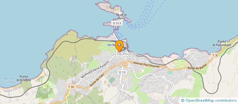 localisation de l'entreprise SOBAT CORSE à L'ILE ROUSSE