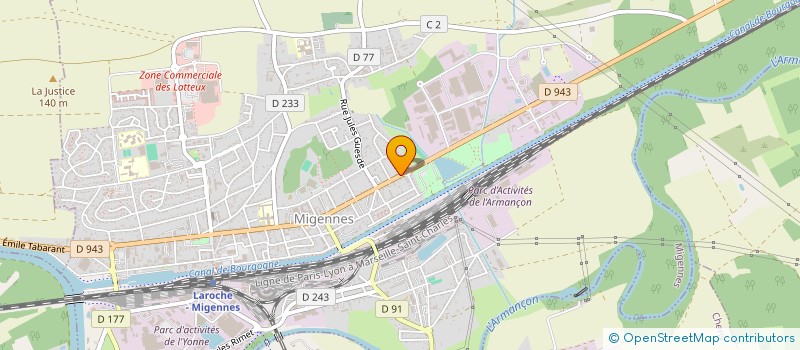 localisation de l'entreprise SOBAT-RENOVE  MIGENNES